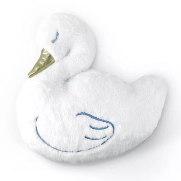 Target Other - Target Bullseye's Spring Easter 2025 Plush Swan Pillow with Gold Beak 13"L